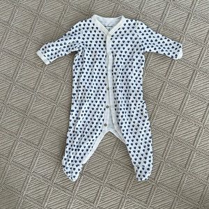 Roller Rabbit hearts onesie